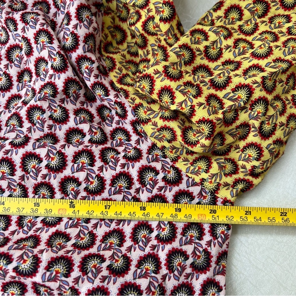 Cabi Multicolor Longline Kimono w/Tie and pockets Patchwork Boho Women’s Size S - Picture 7 of 9